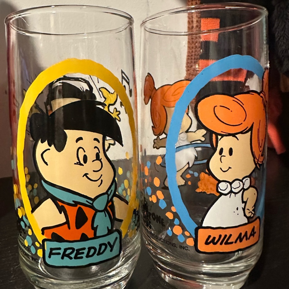 Flintstones Character Set Pizza Hut 1986